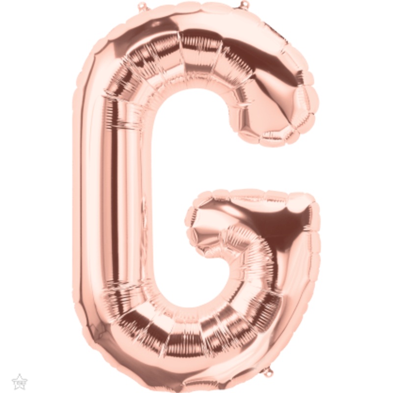 Rose Gold Letter G 34" Balloon