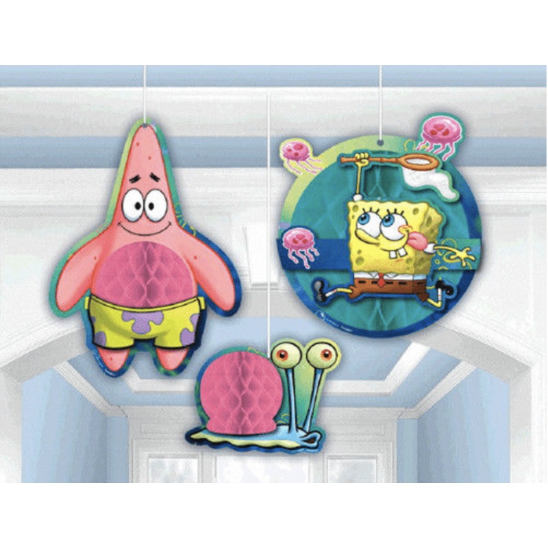 Sponge Bob HoneyComb Decoration Kit (3 count)