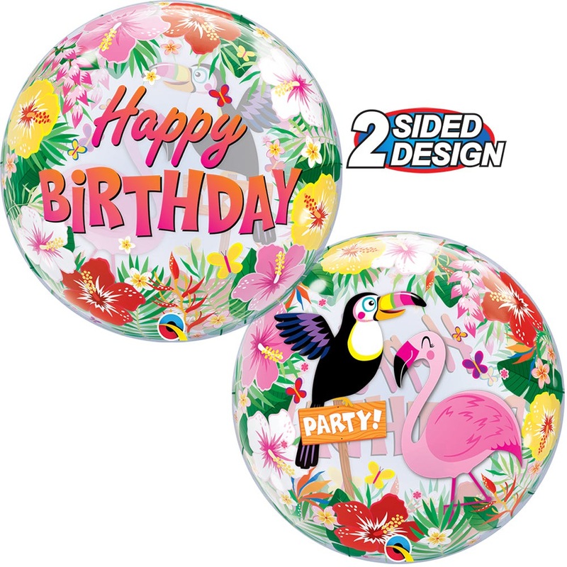 Tropical Birthday Party 22 Bubble Balloon