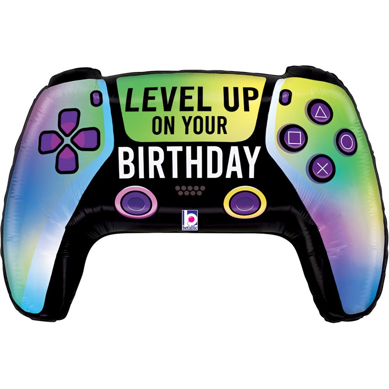 Vivid Game Controller Birthday 30" Balloon