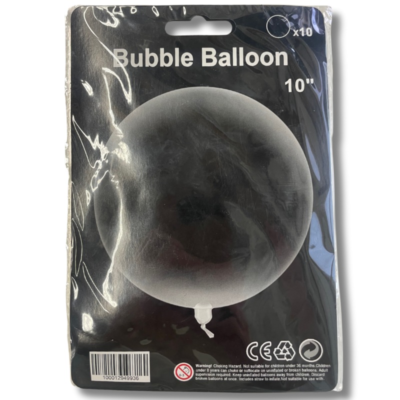 Clear Bubble 10 Balloons (10 count)