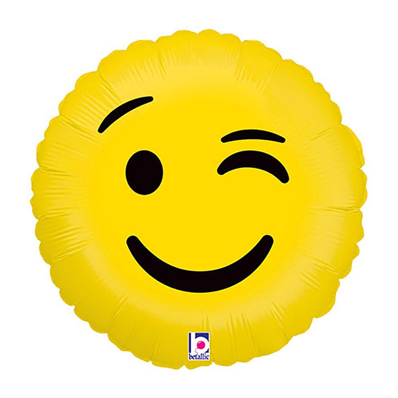 Emoji Wink 18 Balloon
