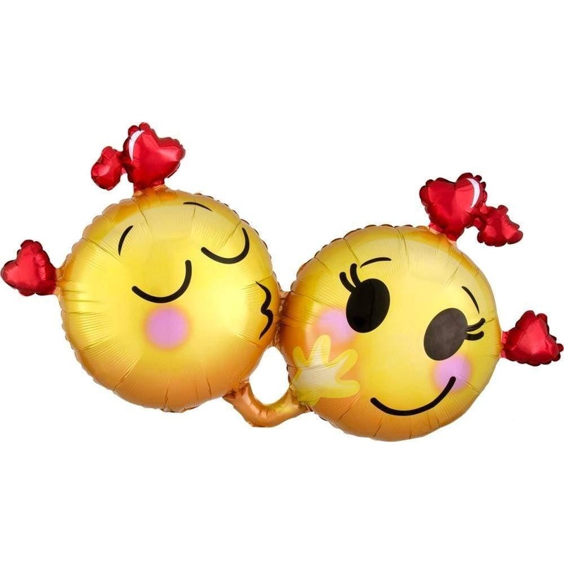Emoticons in Love 36" Mylar Foil Balloon