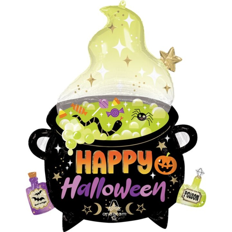 Happy Halloween Witches Brew Cauldron 30 Balloon