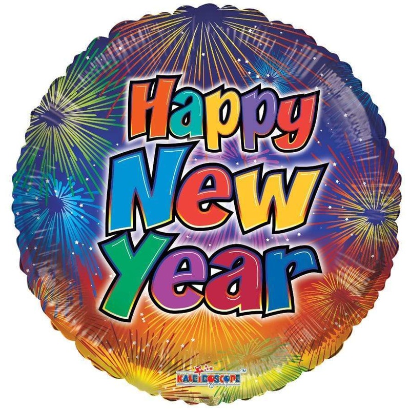 Happy New Year Fireworks 18 Balloon