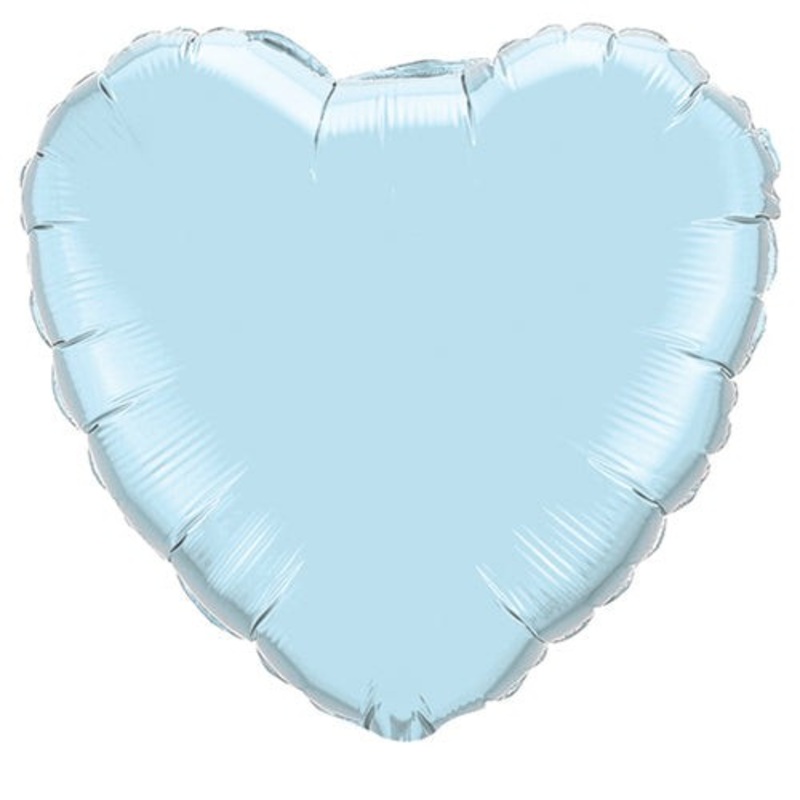 Heart - Pearl Light Blue 18 Balloon