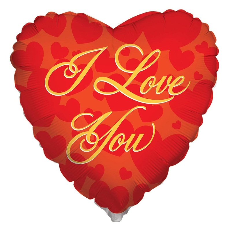 I Love You Gold 18 Balloon