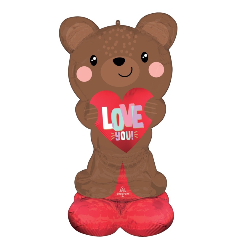Love You Brown Bear AirLoonz 49 Balloon