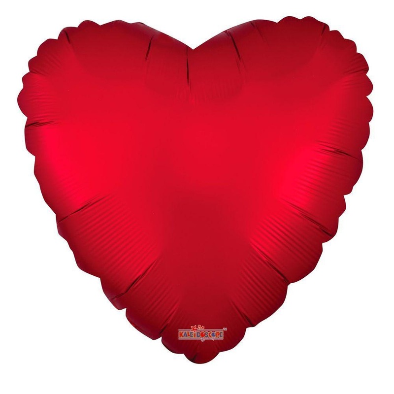 Matte Red Heart 18 Balloon