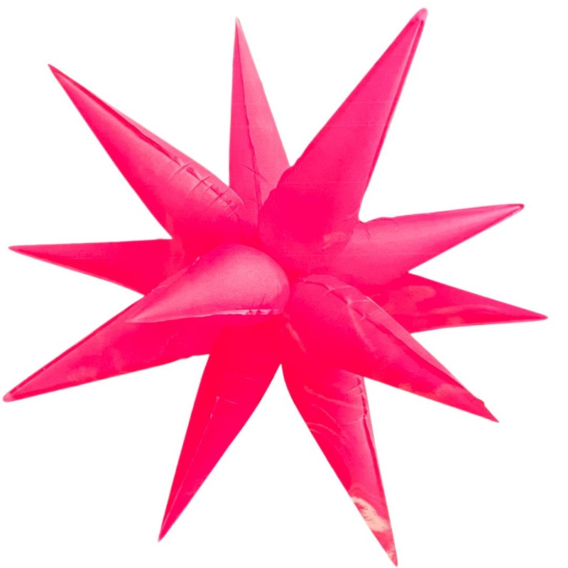 Neon Fuchsia Starburst 40 Balloon