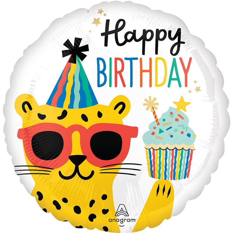Party Animal Happy Birthday 17" Balloon