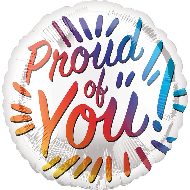 Proud Of You Letters 17" Balloon