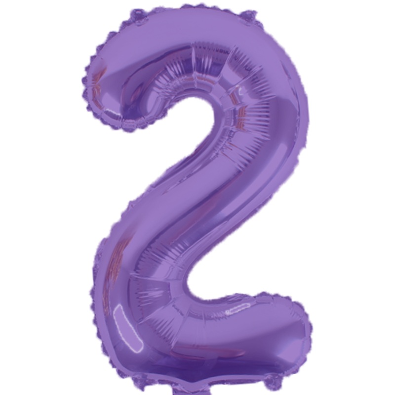 Purple Number 2 16 Balloon