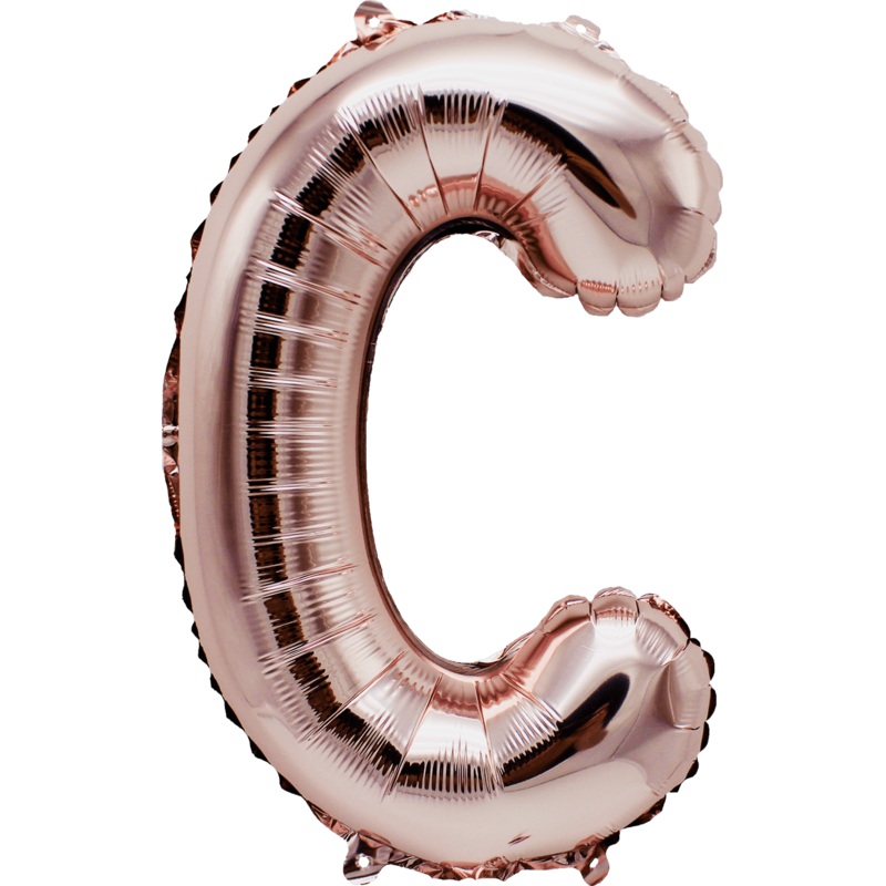 Rose Gold Letter C 16" Balloon