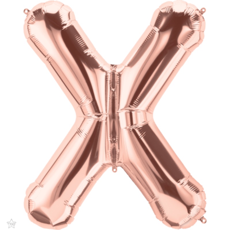 Rose Gold Letter X 34" Balloon