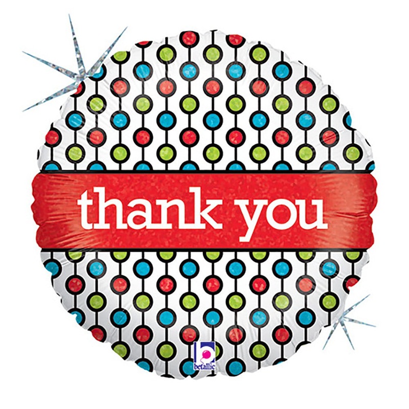 Thank You Beads 18 Balloon