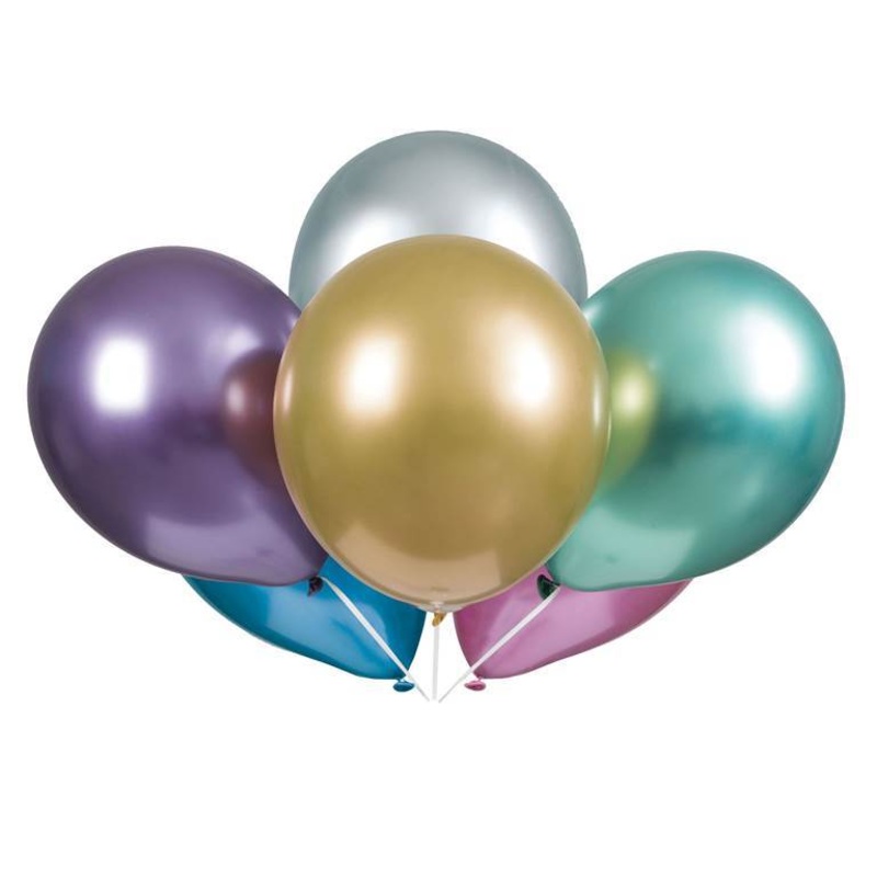 Assorted Platinum 11 Latex Balloons (6 count)
