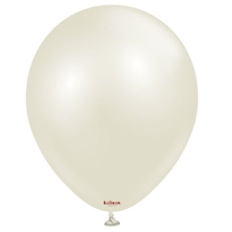 Aura Ivory White 5 Latex Balloons (50 count)