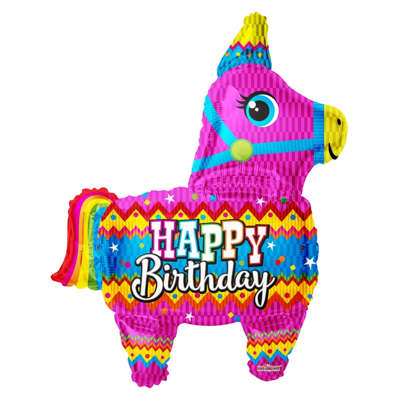 Birthday Donkey Piata 36 Balloon