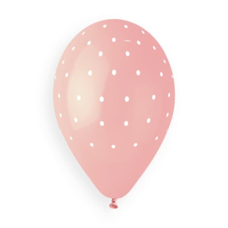 Chic Dots Baby Pink 13 Latex Balloons (50 count)