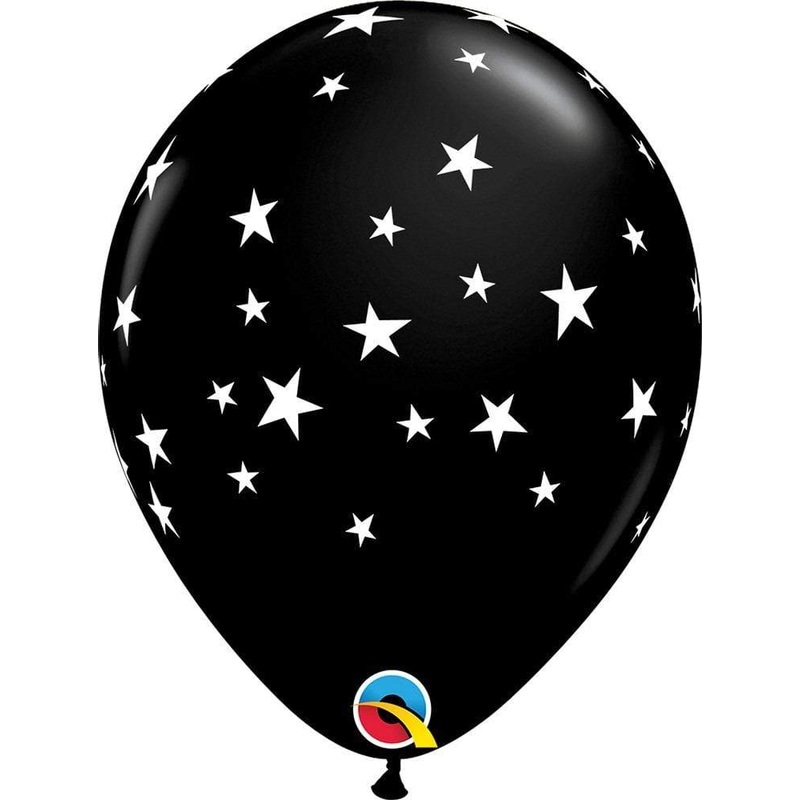 Contempo Stars Onyx Black 11 Latex Balloons (50)