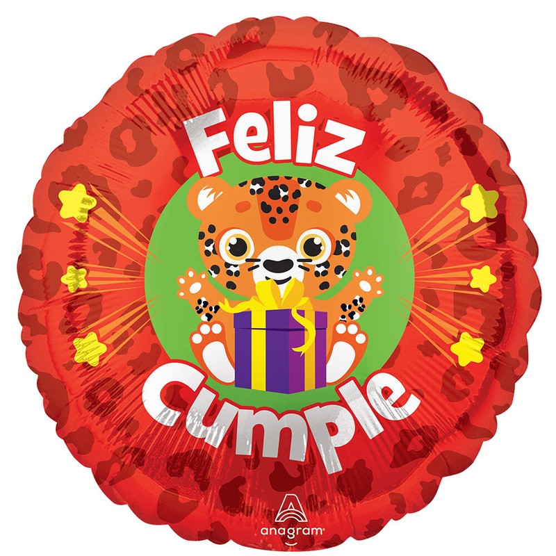 Feliz Cumple Guepardo 17" Balloon