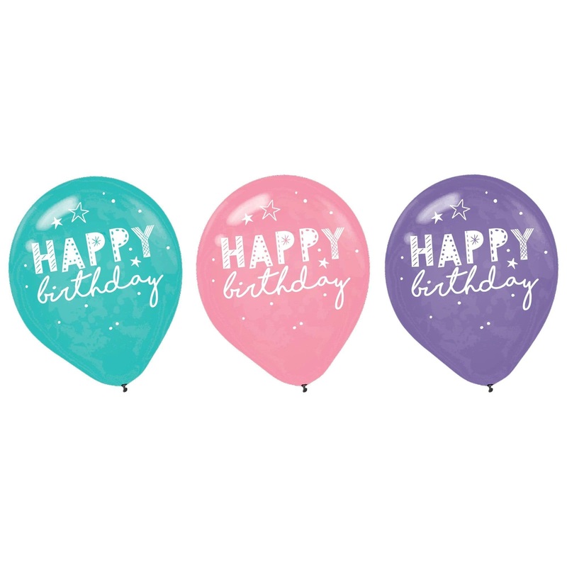 Girl-Chella Latex Balloons 12 Latex Balloons (6 count)