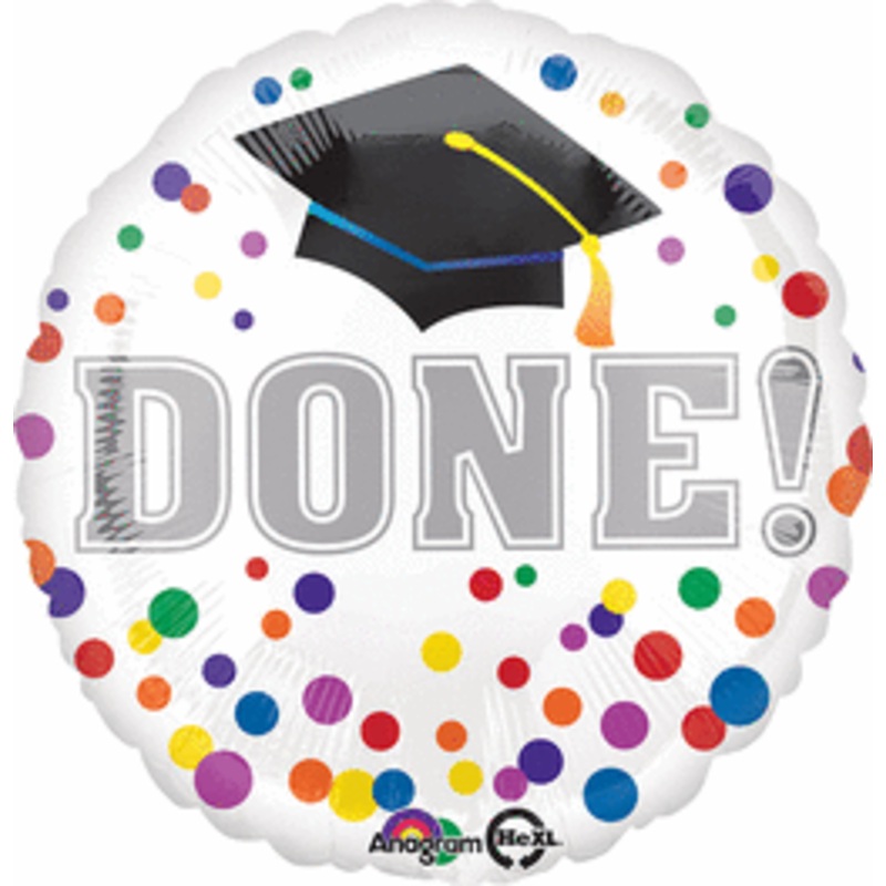 Grad Done 17" Balloon