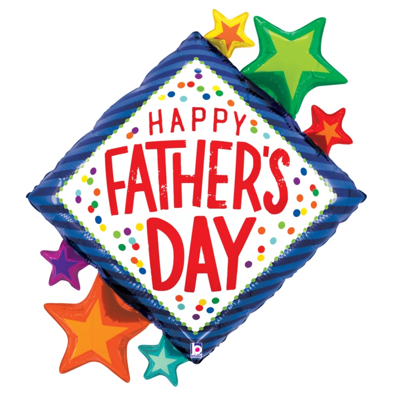 Happy Father's Day Diamond Star 38 Balloon