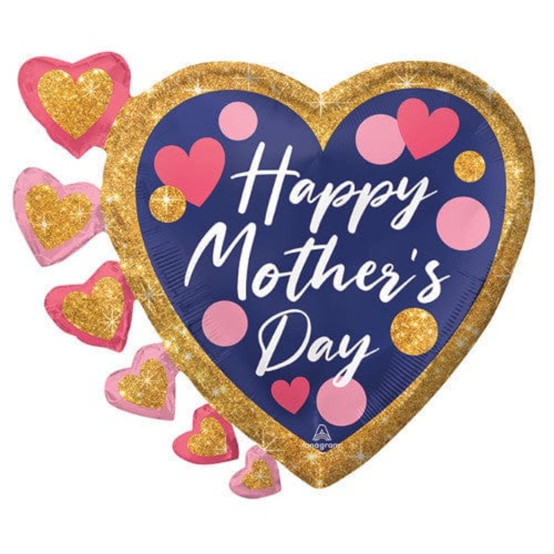 Happy Mother's Day Glitter Dots 24 Balloon