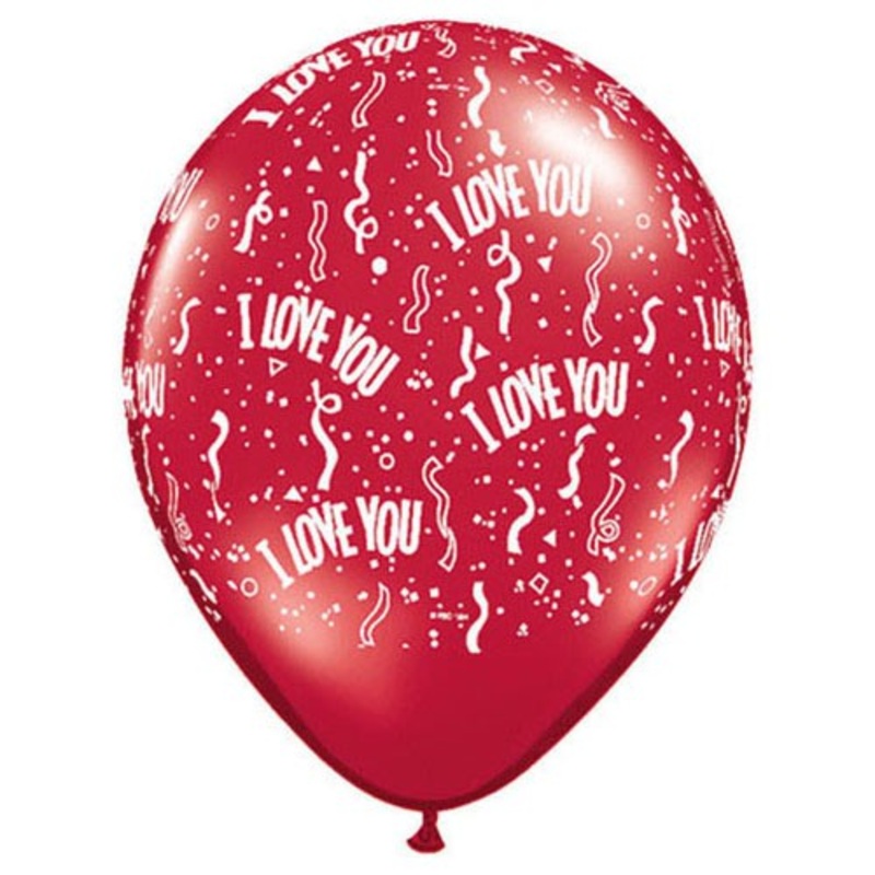 I Love You-a-round 11 Latex Balloons (50 count)