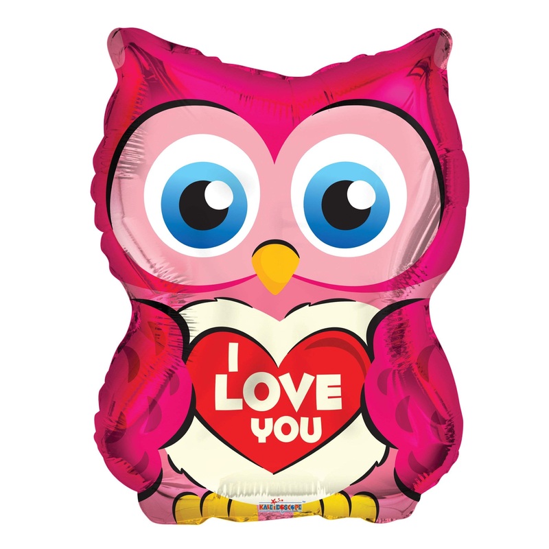 I Love You Owl 18 Balloon