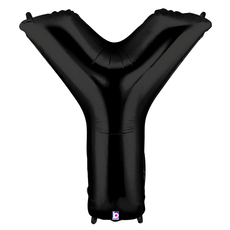 Letter Y Black 34 Balloon