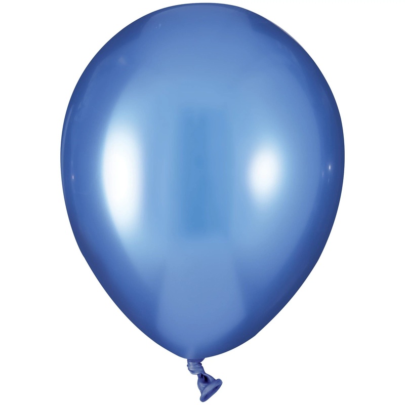 Luxaire Metallic Azure Blue 5 Latex Balloons (50 count)