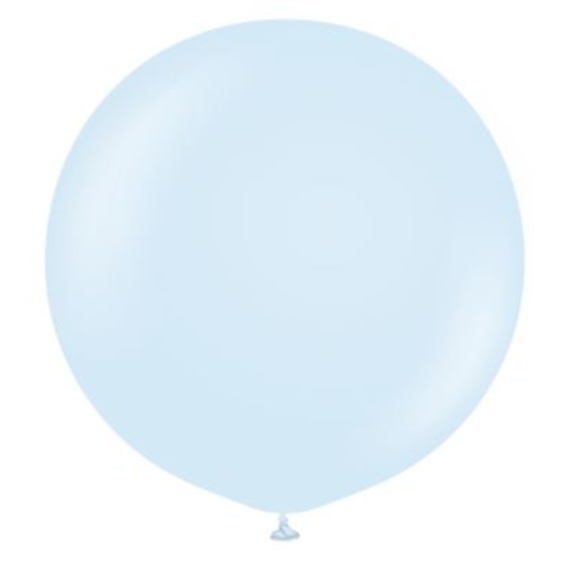 Macaron Baby Blue 24 Latex Balloons (2 count)