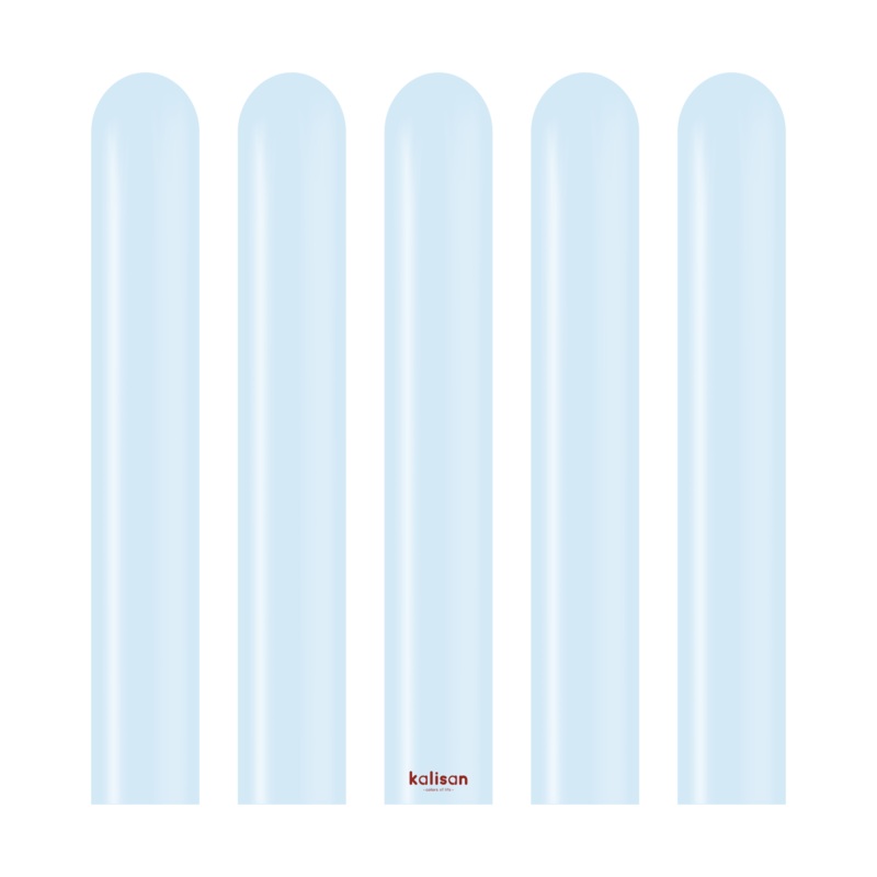Macaron Baby Blue 260 Latex Balloons (100 count)