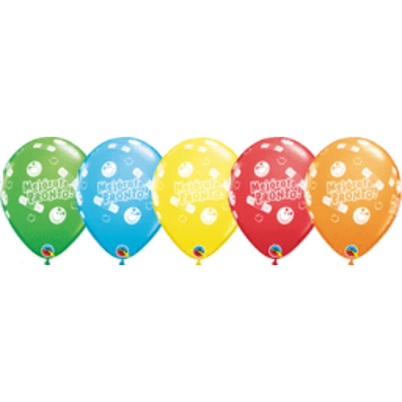 Mejrate Pronto Smiley 11 Latex Balloons (50 count)