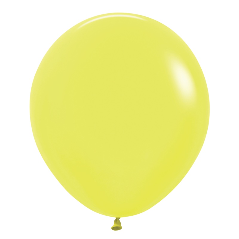 Neon Yellow 18 Latex Balloons (25 count)