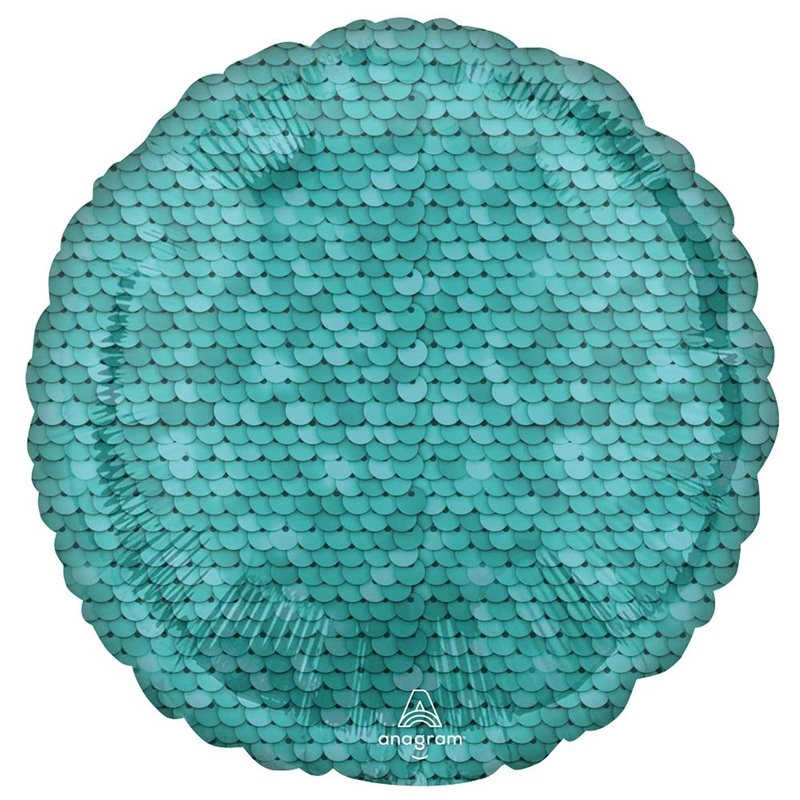 Ocean Blue Sequins 18 Balloon