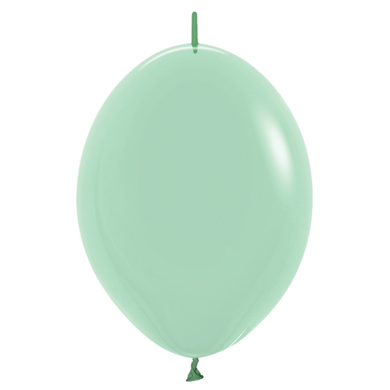 Pastel Dusk Green Tea Link-O-Loon 12 Latex Balloons (50 count)