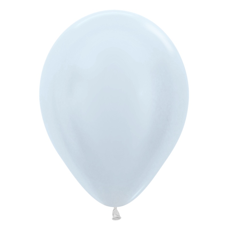 Pearl White 5 Latex Balloons (100 count)