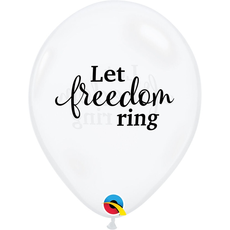 Simply Let Freedom Ring 11 Latex Balloons (50 count)
