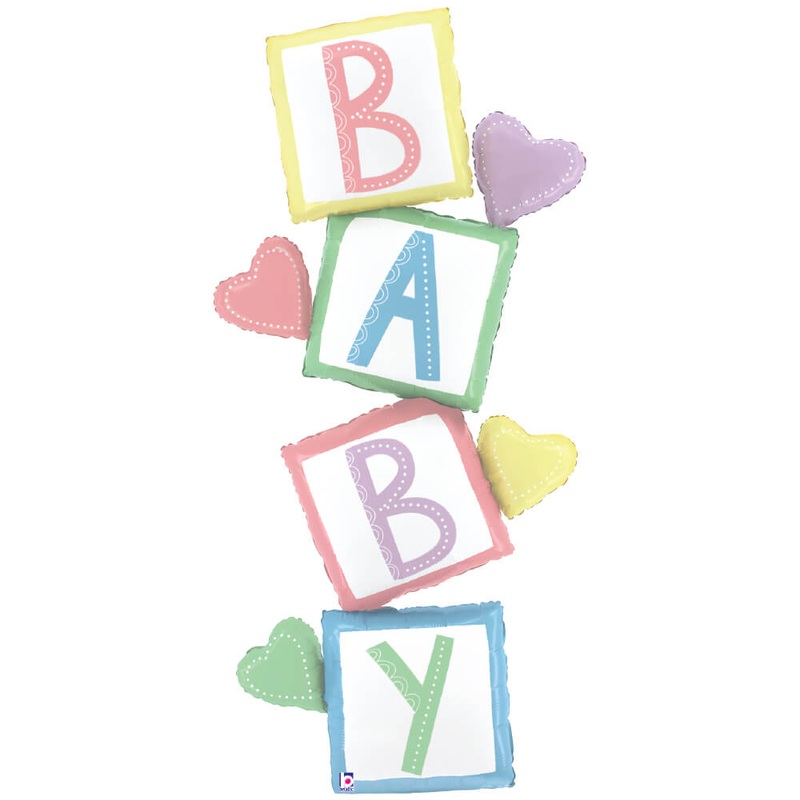 Special Delivery Baby Blocks 63 Balloon