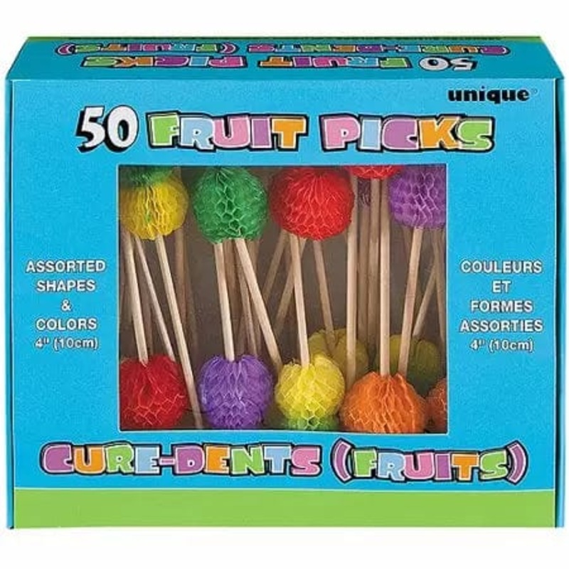 50 Tropical Fruit Picks Box (50 count)