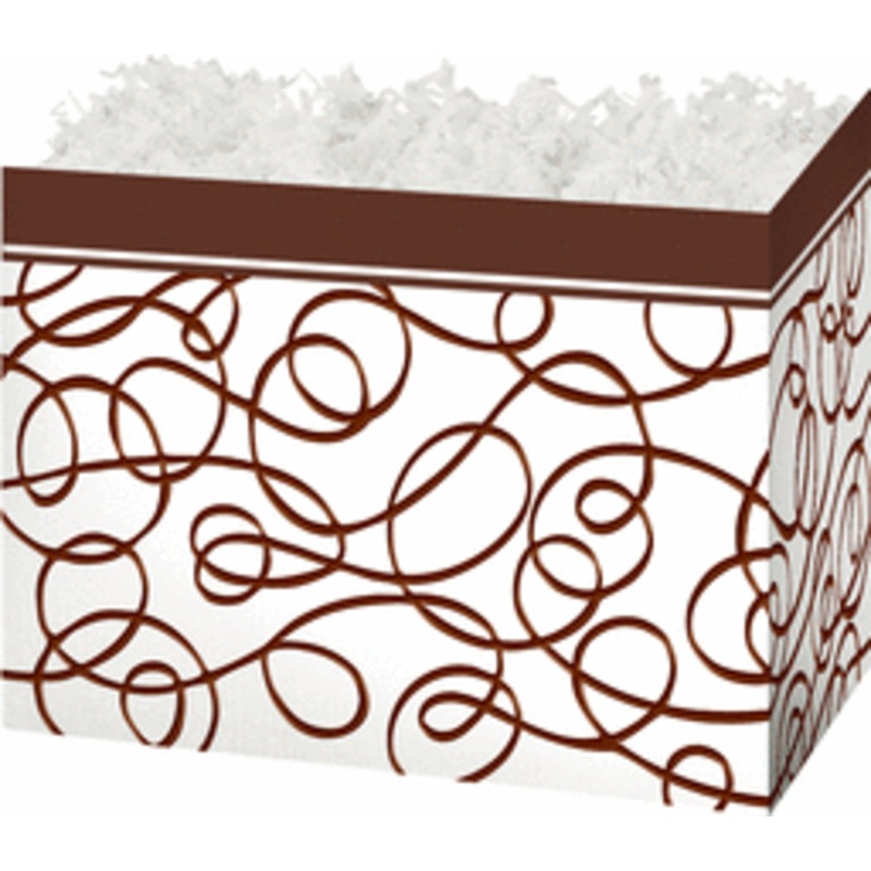 6.75X4X5" Small Box-Chocolate Drizzle