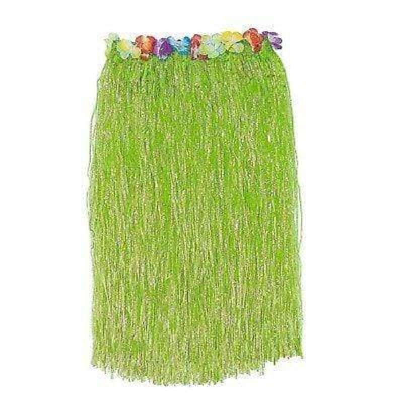 Adult Flowered GreenHula Skirt 25