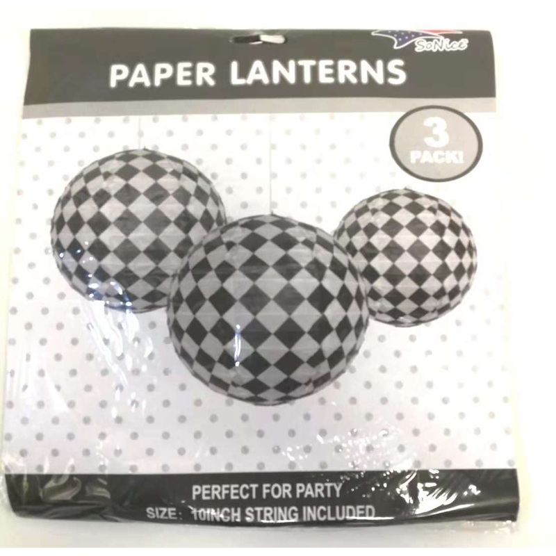 Checkered Lanterns Set 10