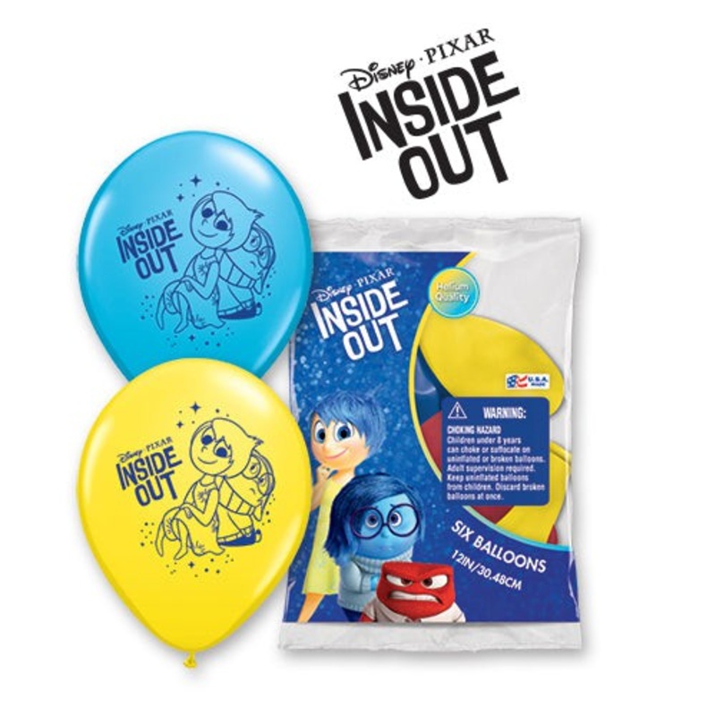 Disney Inside Out 12 Latex Balloons (6 count)