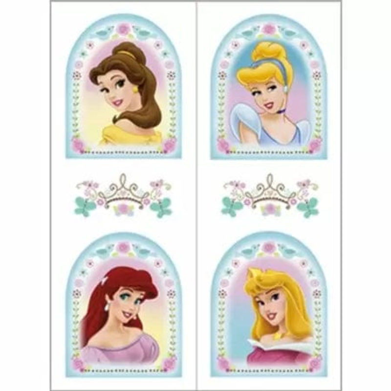 Disney Princess Temporary Tattoo Sheets