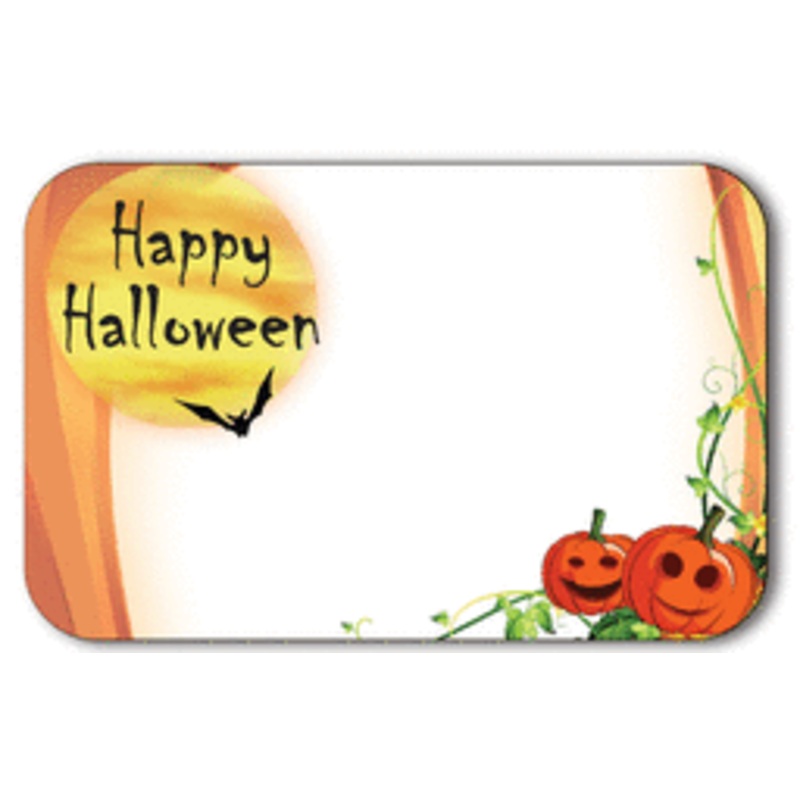 Enclosure Card - Happy Halloween Jack-O-Lanterns (50 count)
